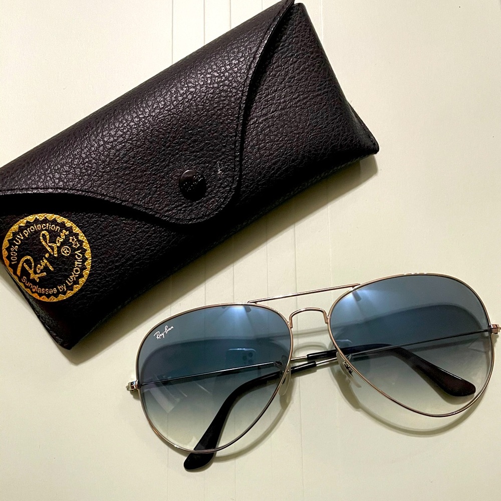 Ray-Ban Blue Gradient Large Aviator